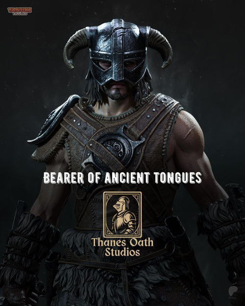 Bearer Of Ancient Tongues - Dragonborn Nord Warrior Explorer Medieavl Fantasy Dovahkiin Resin Figure 16K