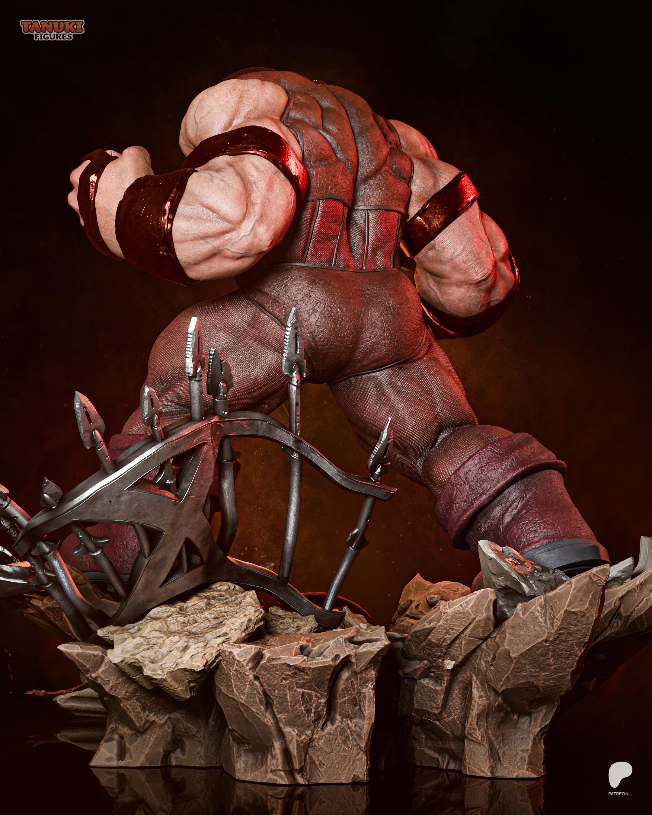 Crimson Momentum - Unstoppable Brute Villian Mutant Strength Juggernaut Resin Figure 16K