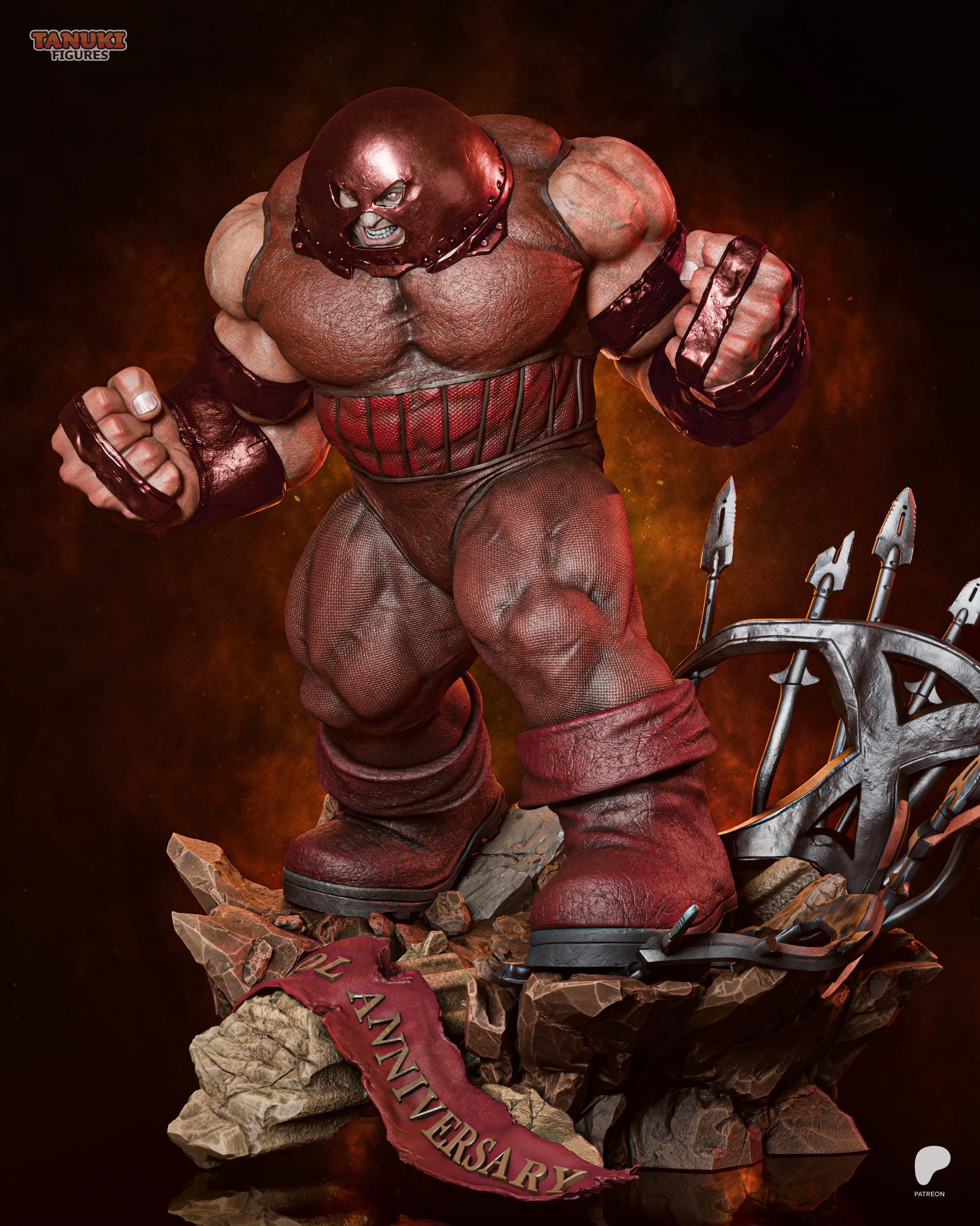 Crimson Momentum - Unstoppable Brute Villian Mutant Strength Juggernaut Resin Figure 16K