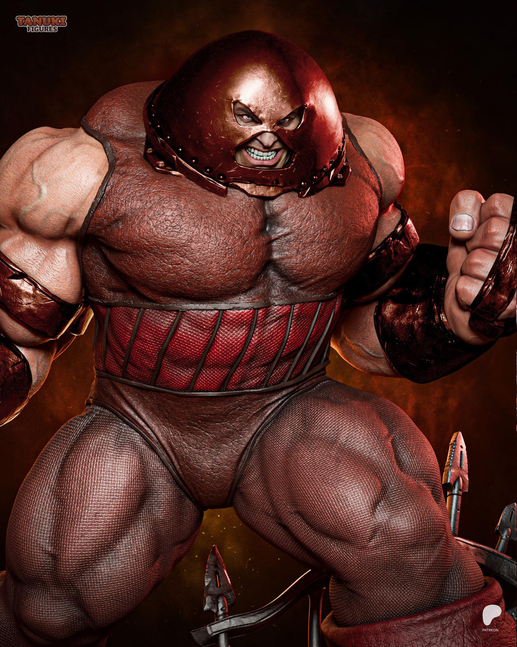 Crimson Momentum - Unstoppable Brute Villian Mutant Strength Juggernaut Resin Figure 16K
