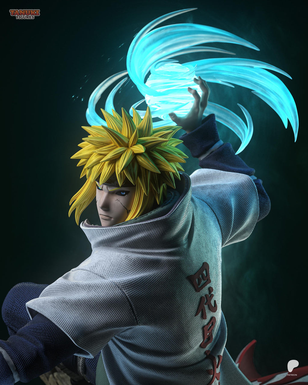 Mark Of The Flying Thunder - Flying Raijin Anime Ninja Kunai Warrior Minato Resin Figure 16K