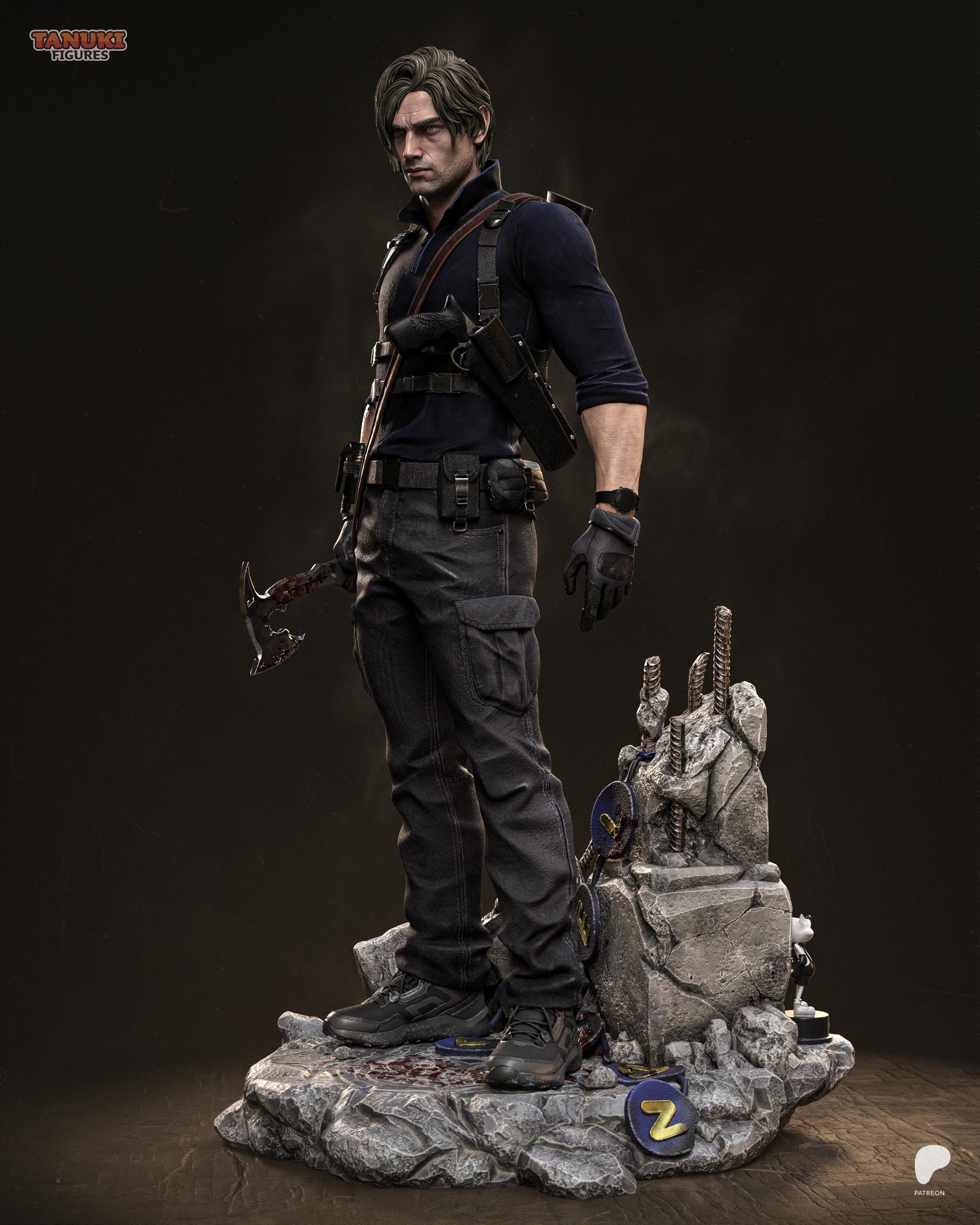 Agent Of The Dying Light - Horror Survivor Tactical Agent Leon S Kennedy Resin Figure 16K