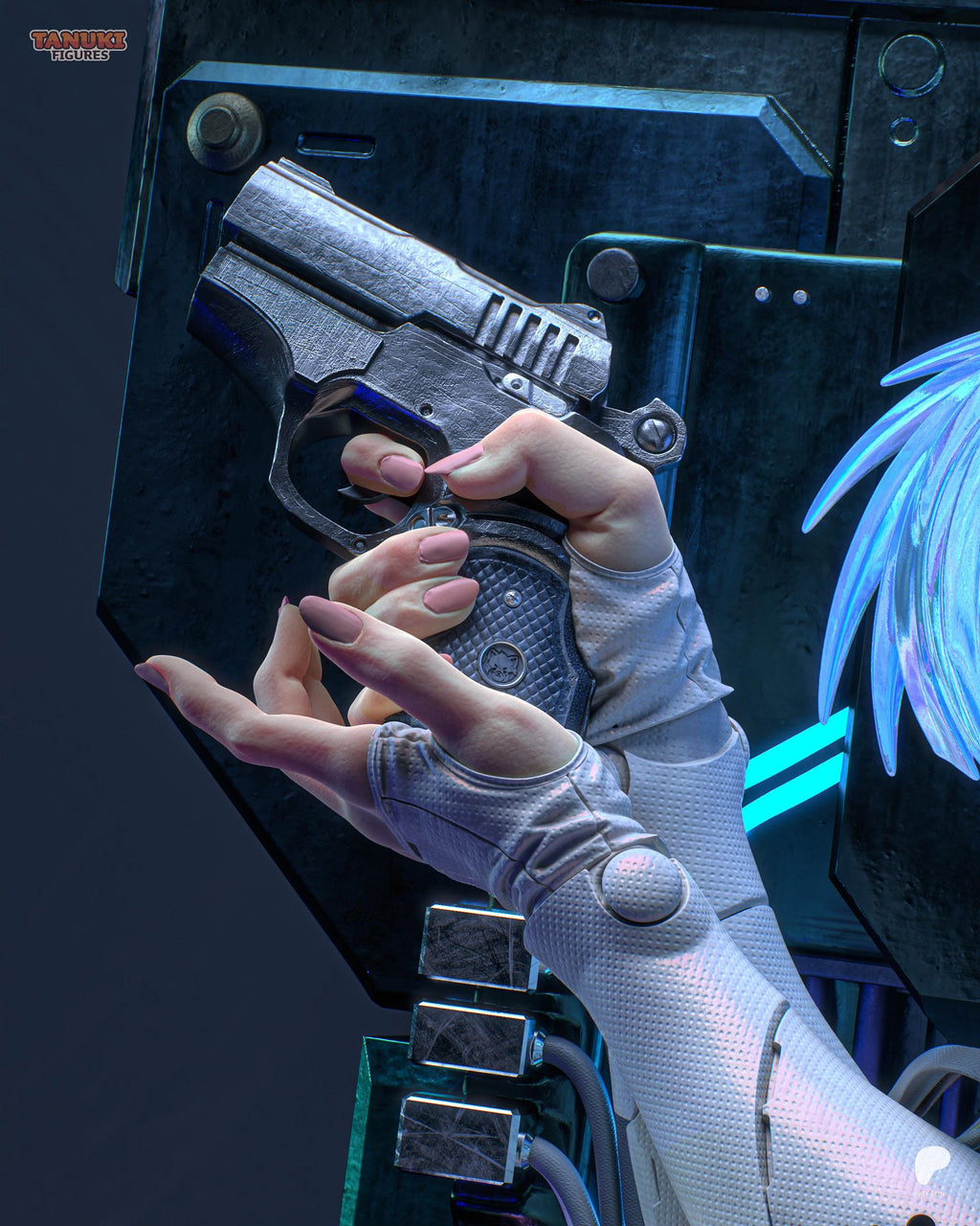 Ghost In Synthetic Flesh - Futuristic Agent Dystopian Future Motoko Resin Figure 16K