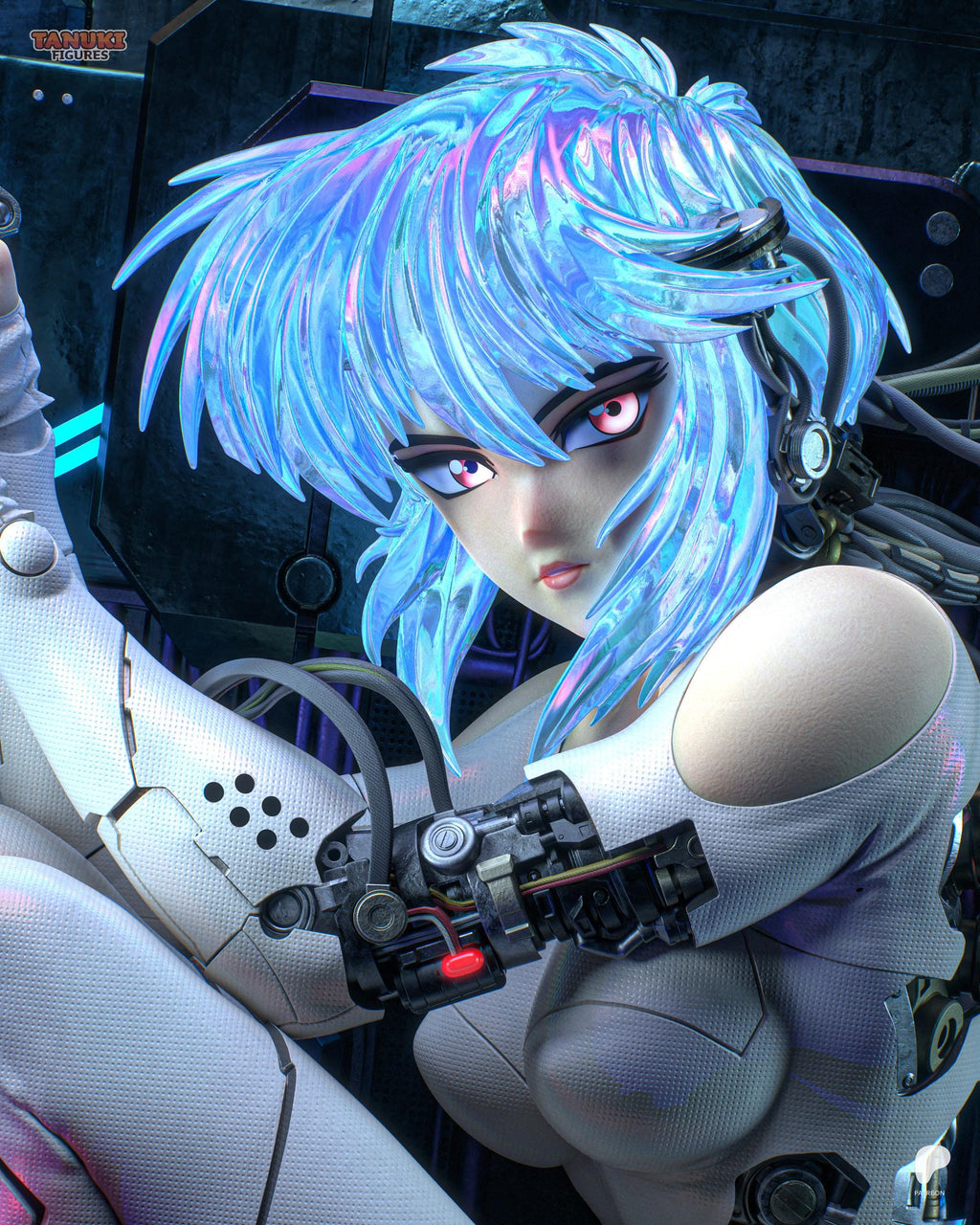 Ghost In Synthetic Flesh - Futuristic Agent Dystopian Future Motoko Resin Figure 16K