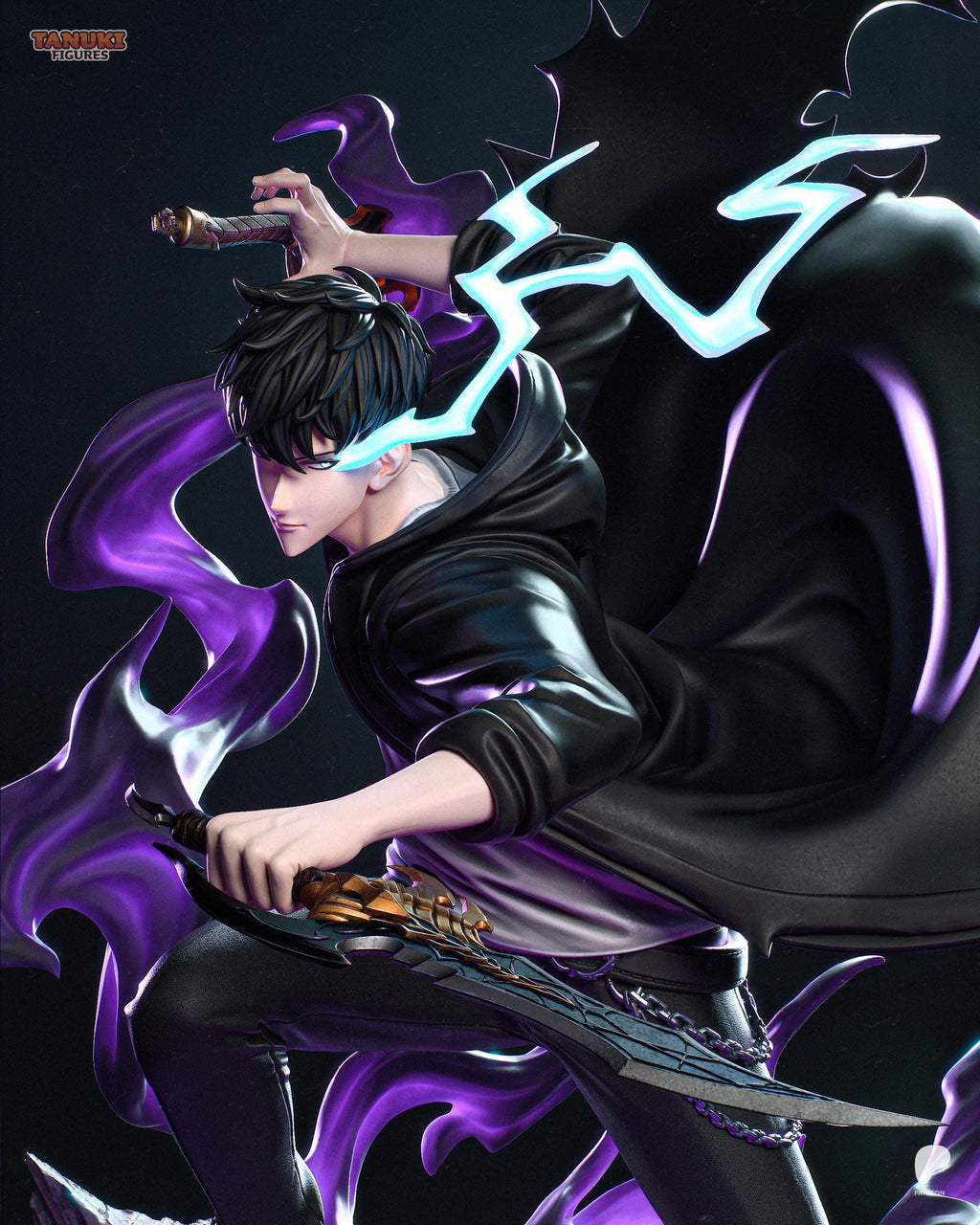King Of Endless Shadows - Rising Power Warrior Levelling Hero Sung Jin-Woo Resin Figure 16K