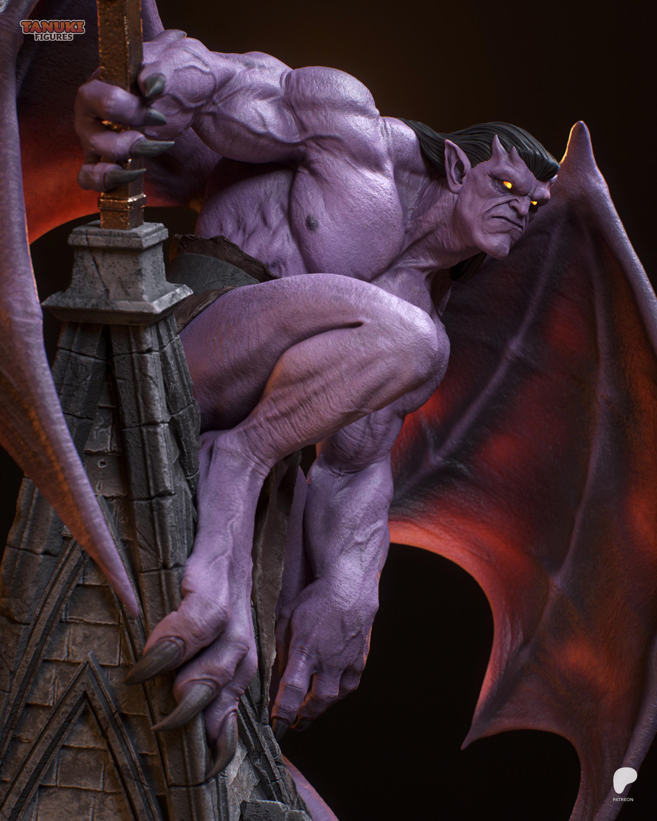 Gurdian Gargoyle - Stone Guardian Winged Gothic Creature Goliath Resin Figure 16K