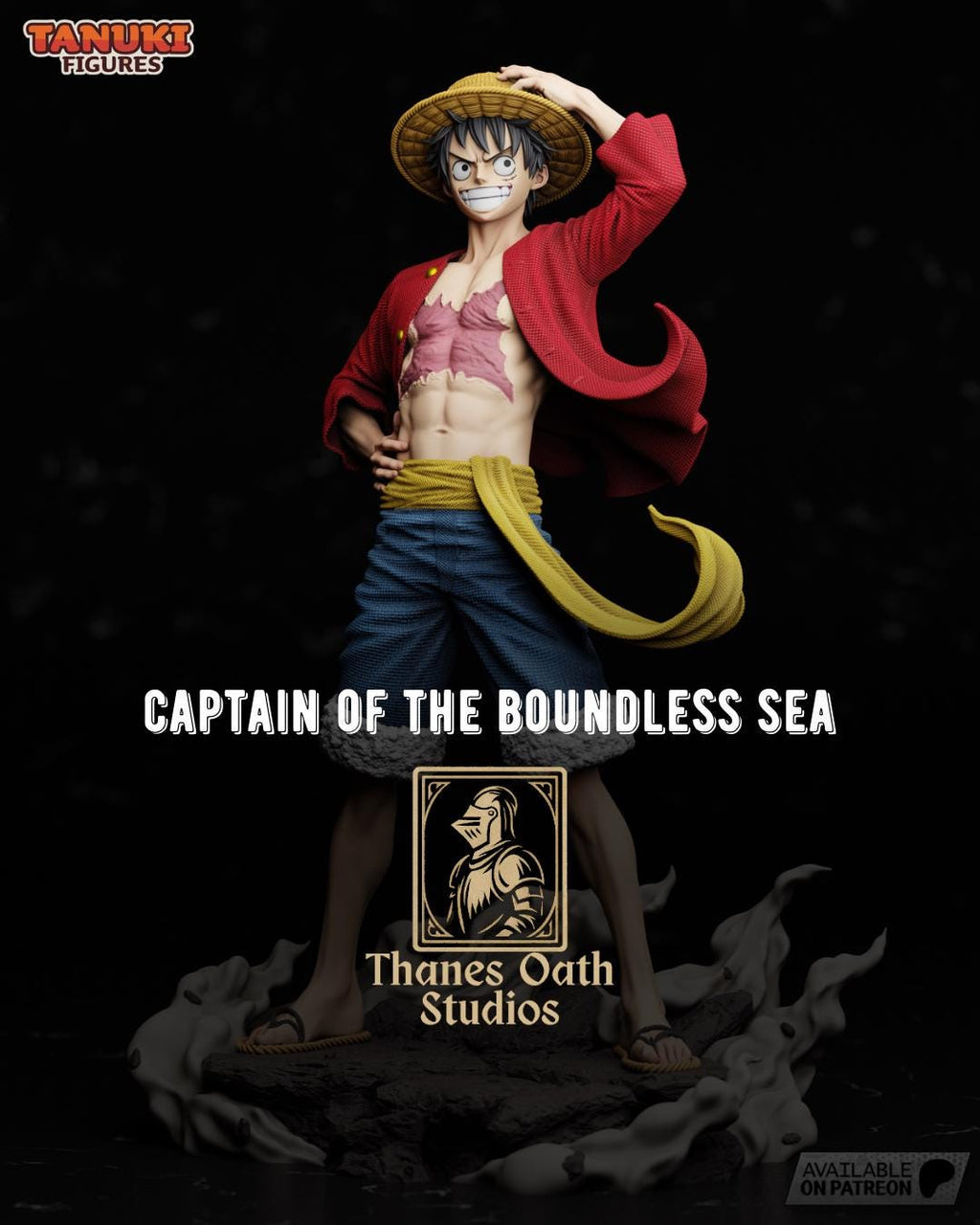 Captain Of The Boundless Sea - Pirate Captain Ocean Voyager Luffy Resin Figure 16K