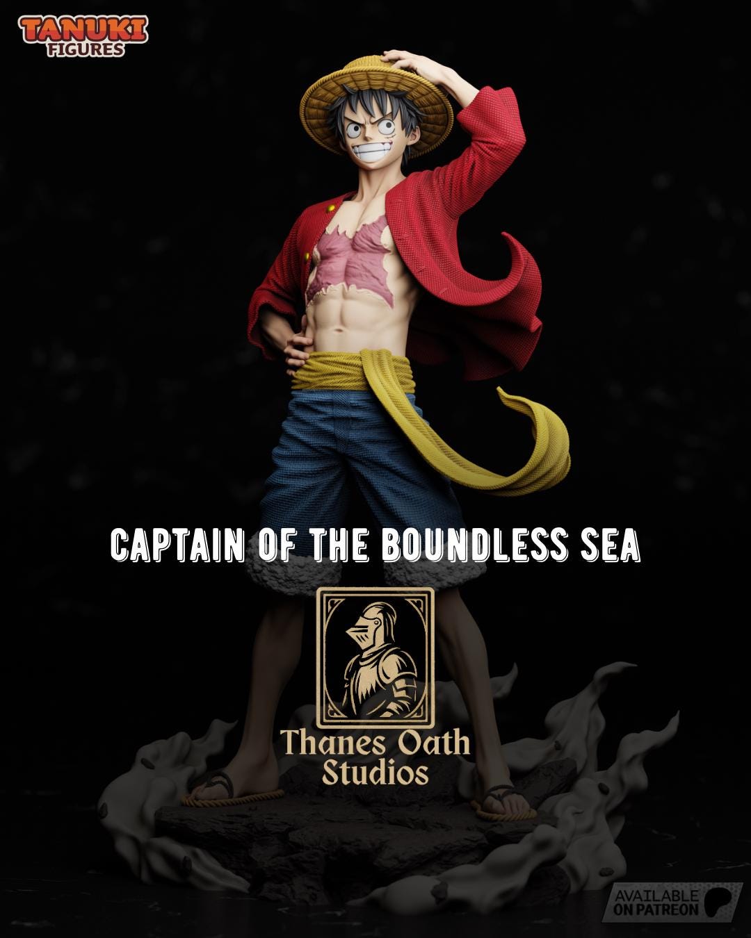 Captain Of The Boundless Sea - Pirate Captain Ocean Voyager Luffy Resin Figure 16K