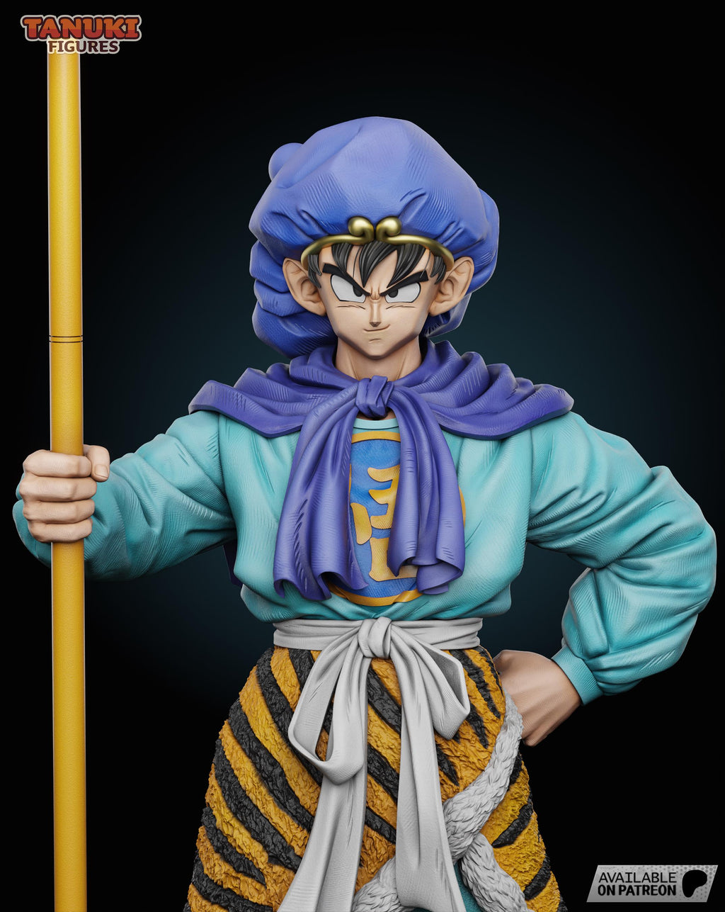 The Endless Challenger - Wandering Warrior Youthful Anime Fighter Goku Saiyuki Resin Figure 16K