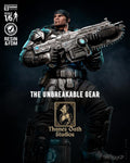 The Unbreakable Gear - Soldier Statue Gaming War Torn Hero Marcus Fenix Resin Figure 16K