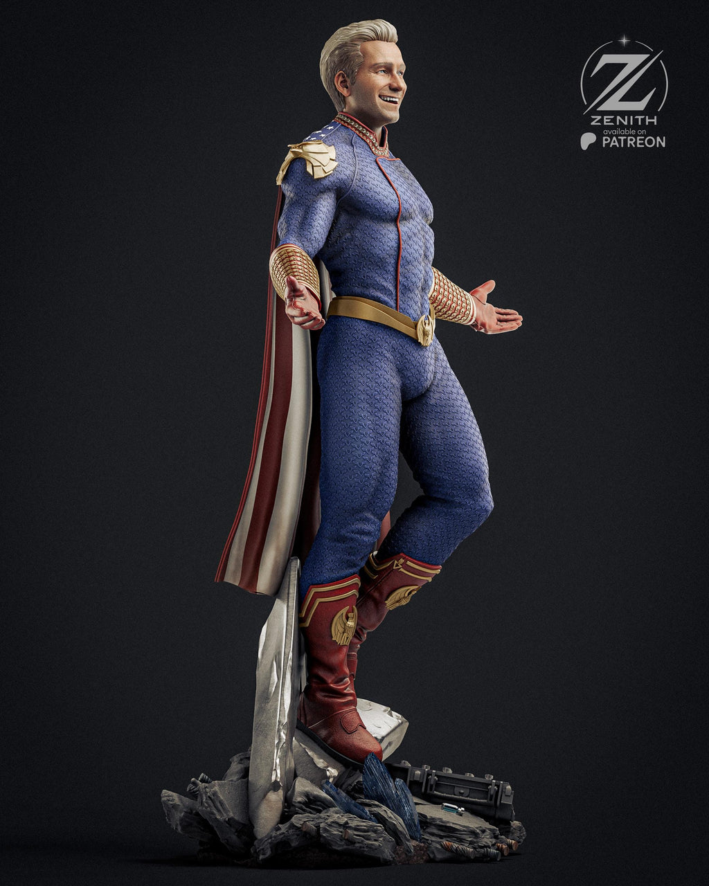 The Messiah - Corrupted Comic Superhero Tyrant Homelander Resin Figure 16K