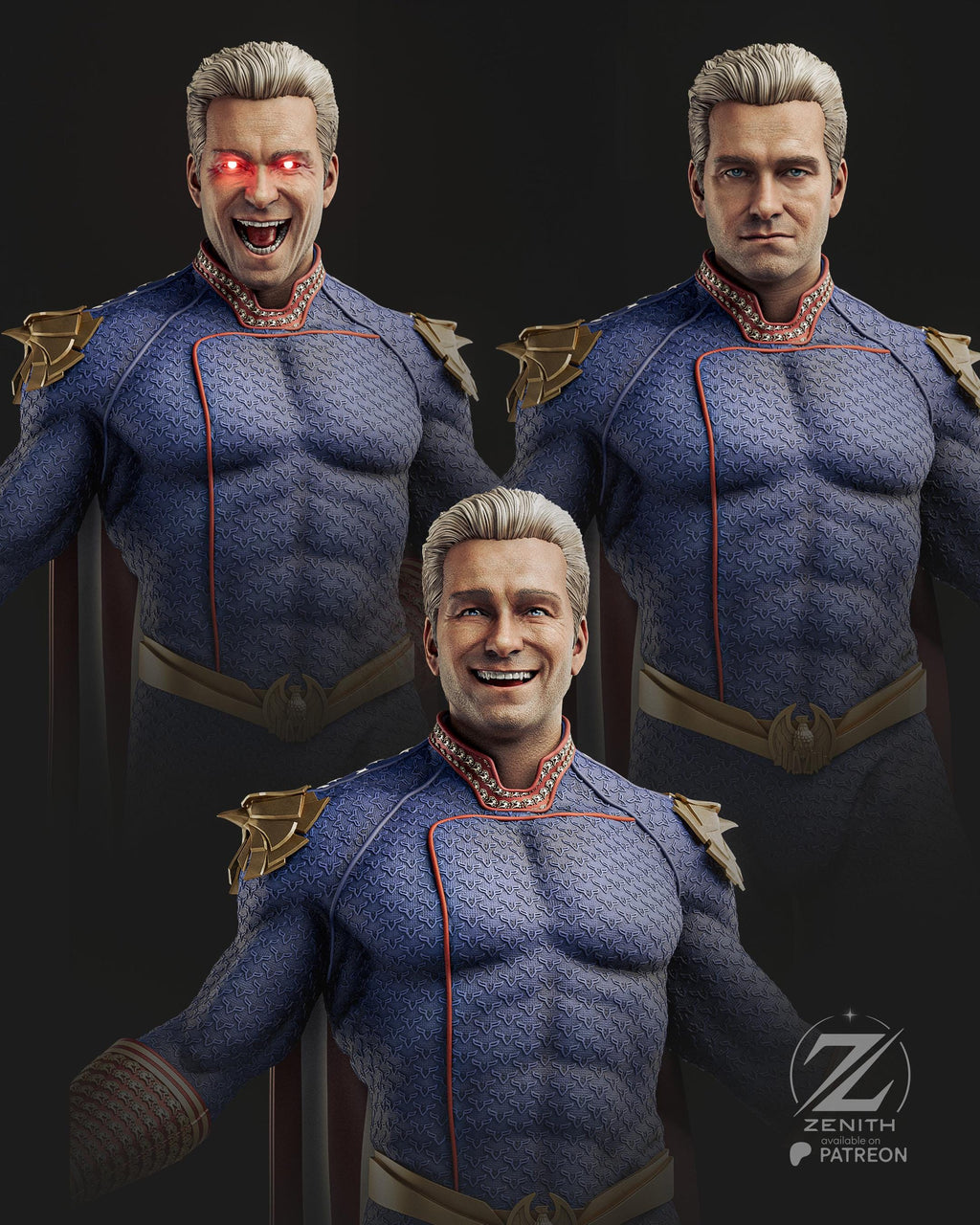 The Messiah - Corrupted Comic Superhero Tyrant Homelander Resin Figure 16K