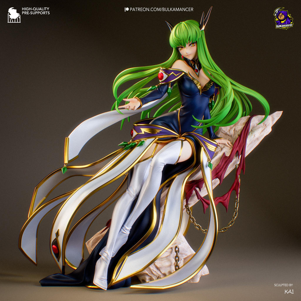 The Immortal Witch - Sci-Fi Fantasy Anime Immortal Empress C.C. Resin Figure 16K