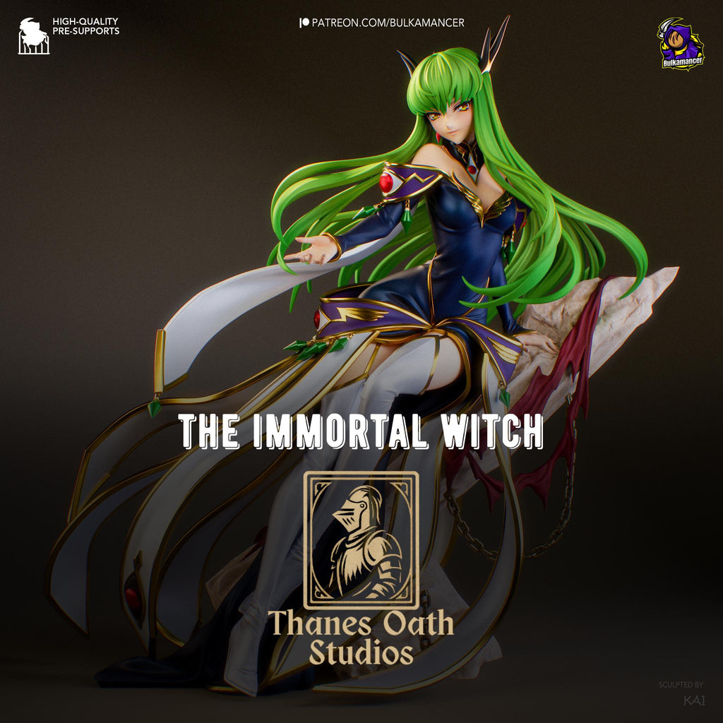 The Immortal Witch - Sci-Fi Fantasy Anime Immortal Empress C.C. Resin Figure 16K