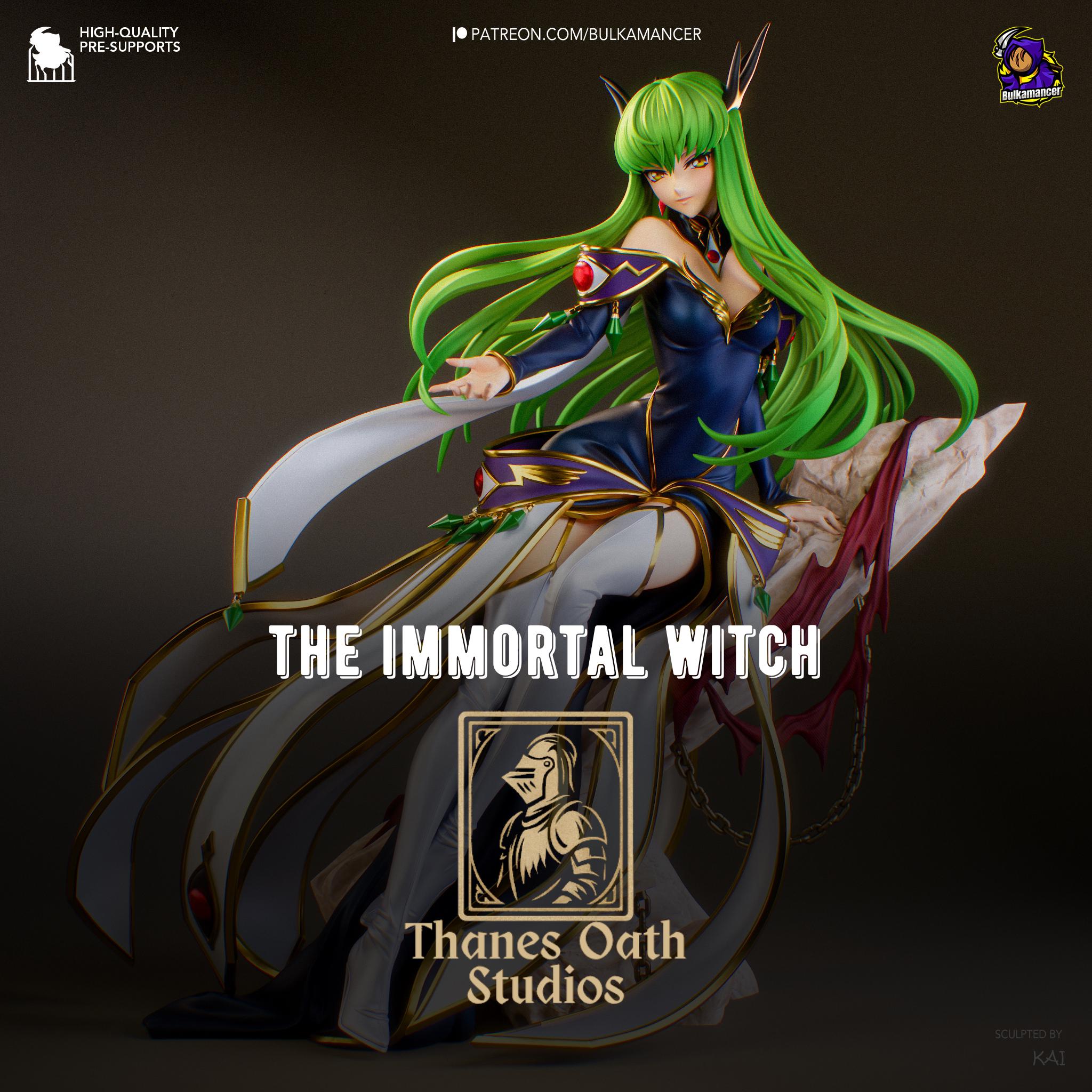 The Immortal Witch - Sci-Fi Fantasy Anime Immortal Empress C.C. Resin Figure 16K