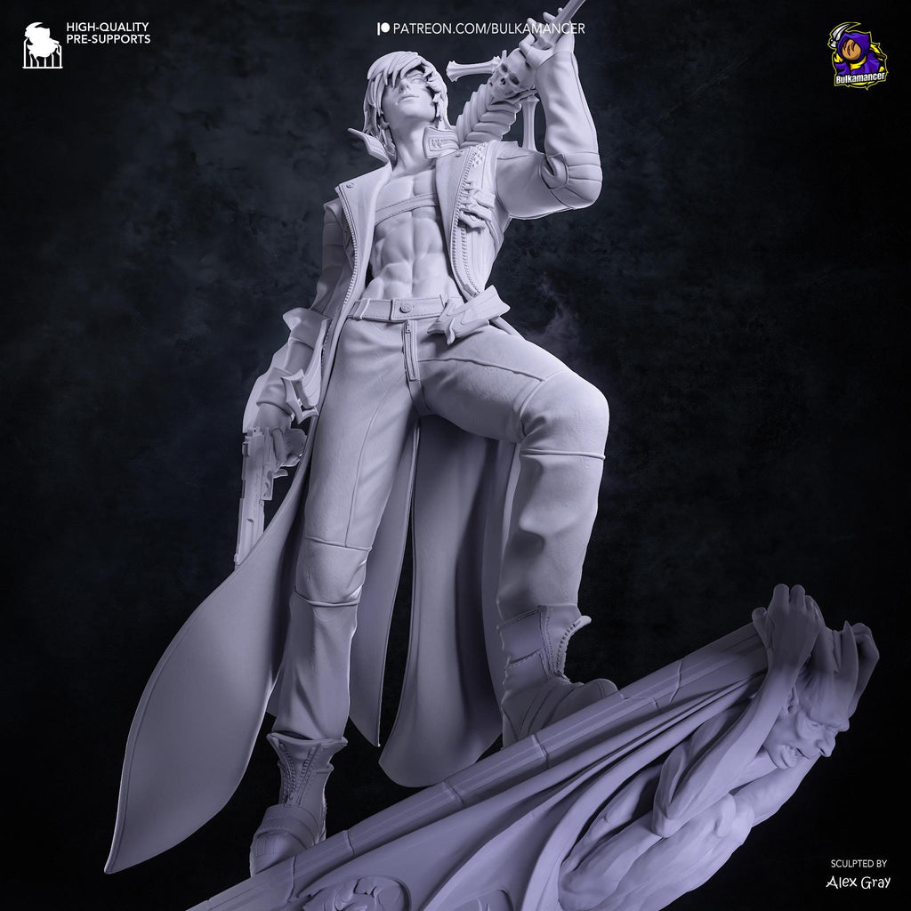 Half-Blood King Of Chaos - Devil Hunter Demon Slayer Sword Wielder Dante Resin Figure 16K