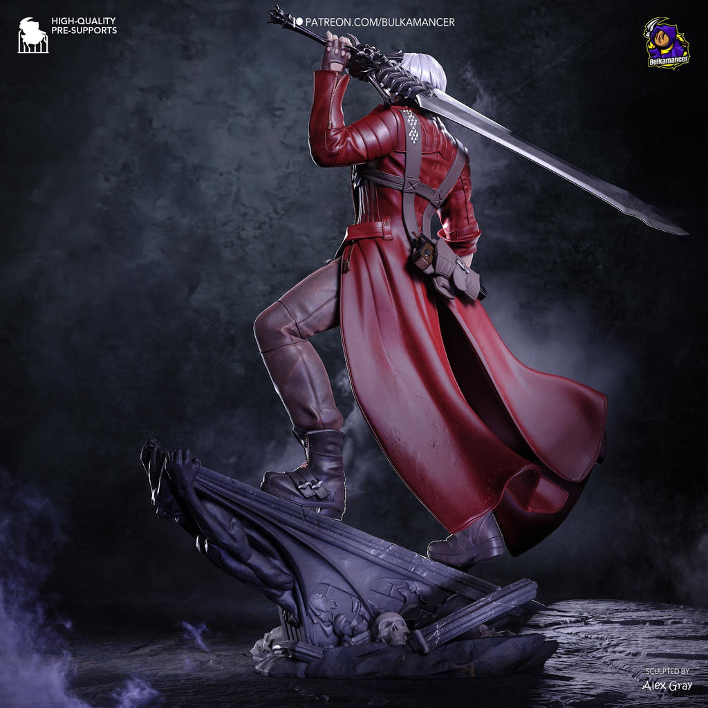 Half-Blood King Of Chaos - Devil Hunter Demon Slayer Sword Wielder Dante Resin Figure 16K