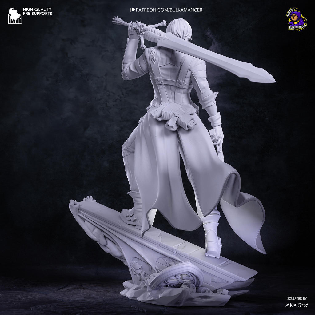 Half-Blood King Of Chaos - Devil Hunter Demon Slayer Sword Wielder Dante Resin Figure 16K