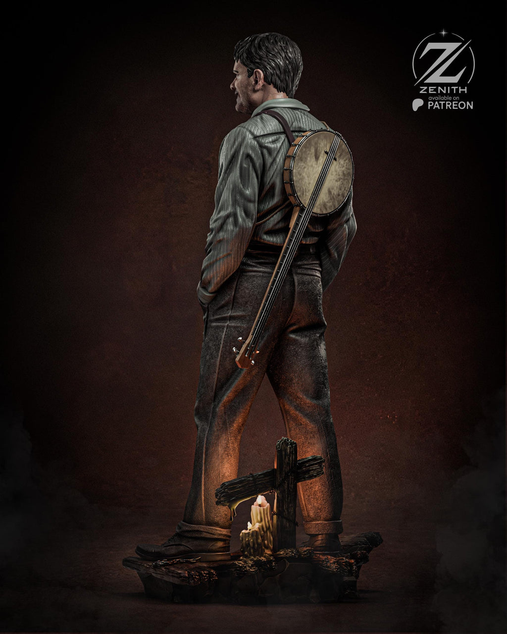 Weight Of Sin - Grimdark Fantasy Brooding Villian Cursed Remmick Resin Figure 16K