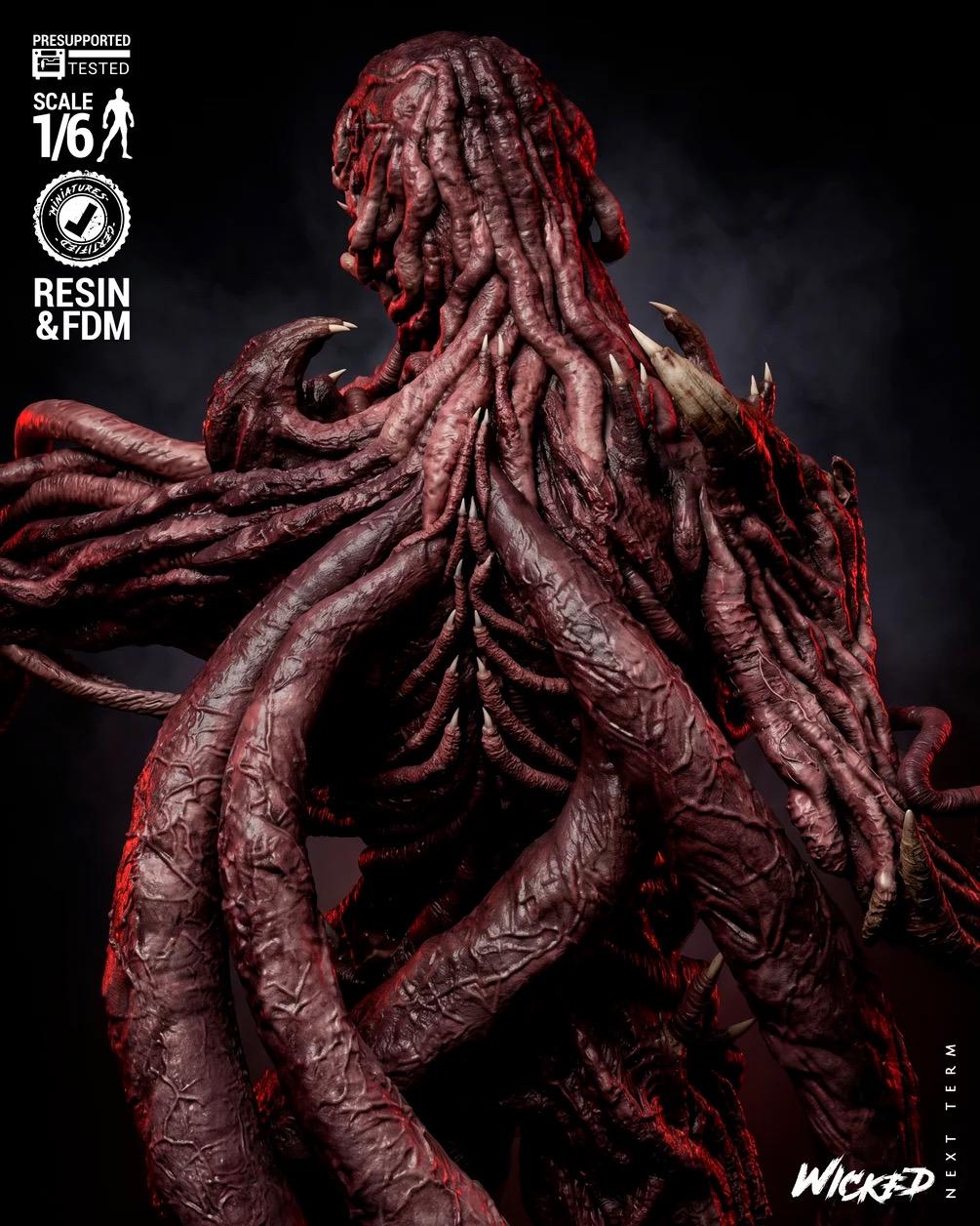 Mind Flayer’s Heir - Horror Villian 80’s Aesthetic Monster Vecna Resin Figure 16K