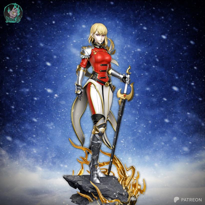 The Scent Of Mana - Female Anime Knight Elegent Warrior Cha Hae-In Resin Figure 16K