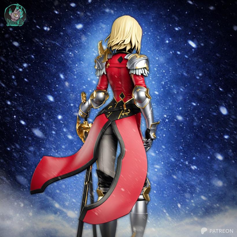 The Scent Of Mana - Female Anime Knight Elegent Warrior Cha Hae-In Resin Figure 16K