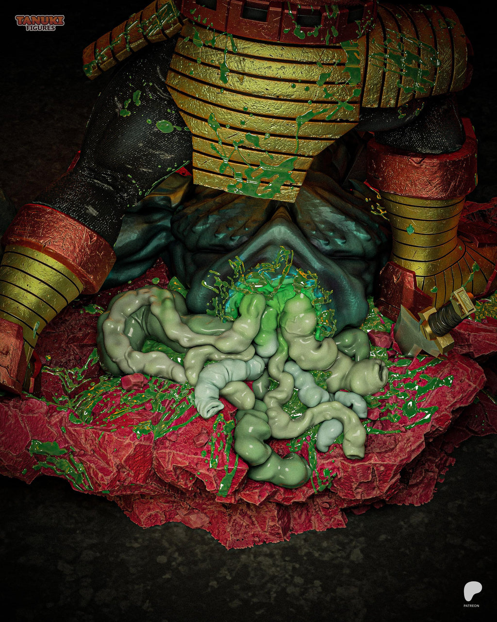 Lion Of The Endless War - Lion Warrior Alien Gladiator Berserker Battle Beast Resin Figure 16K