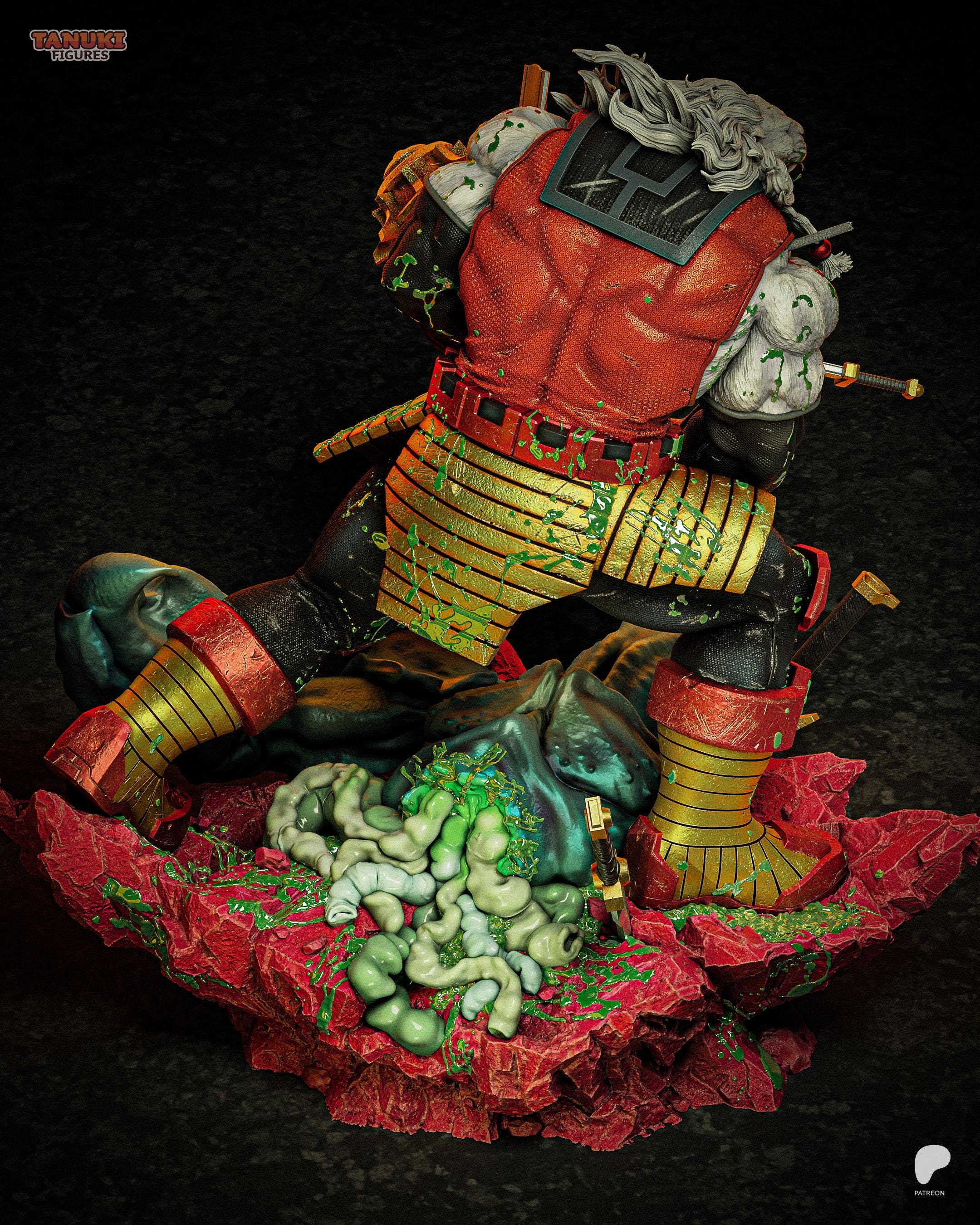 Lion Of The Endless War - Lion Warrior Alien Gladiator Berserker Battle Beast Resin Figure 16K