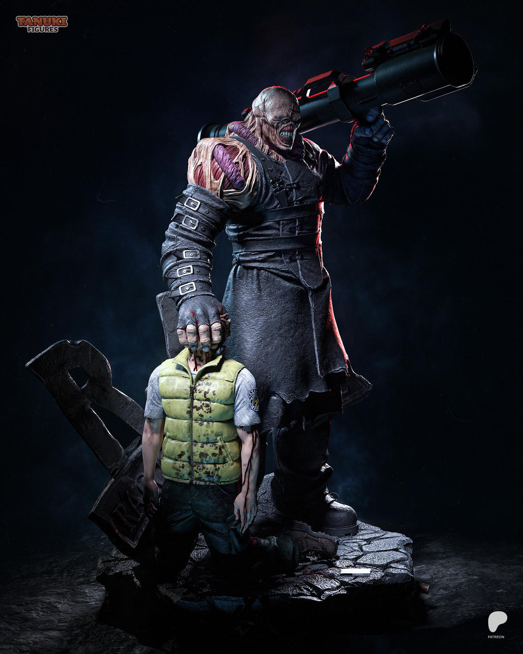The Final Experiment - Relentless Pursuer Bio Weapon Mutant Horror Villian Nemesis Resin Figure 16K