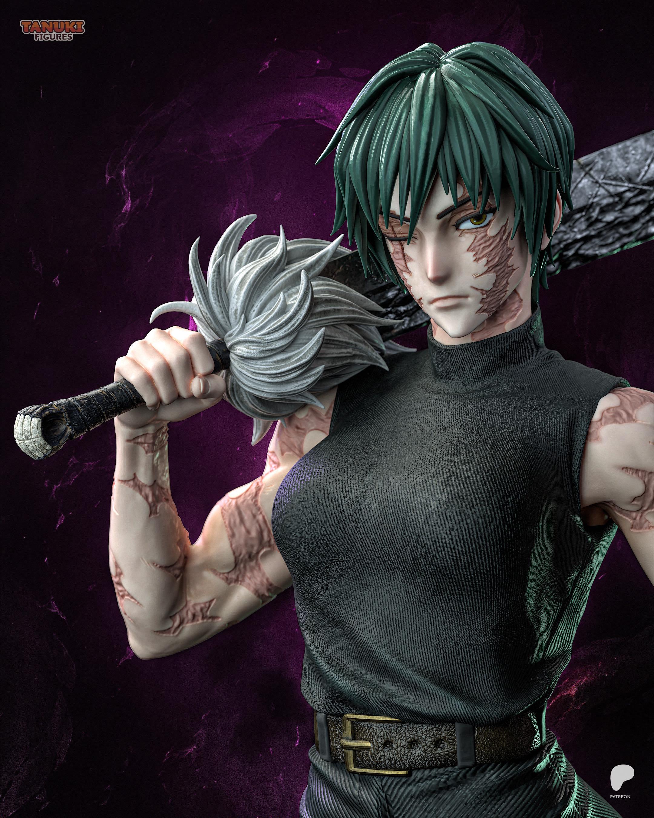 The Clanbreaker - Weapon Master Cursed Anime Warrior Maki Zenin Resin Figure 16K