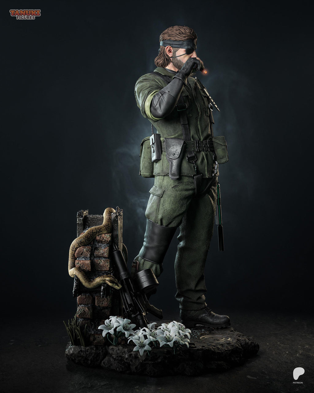 The Legendary Soldier - Stealth Operative Military Legend Big Boss Resin Figure 16K