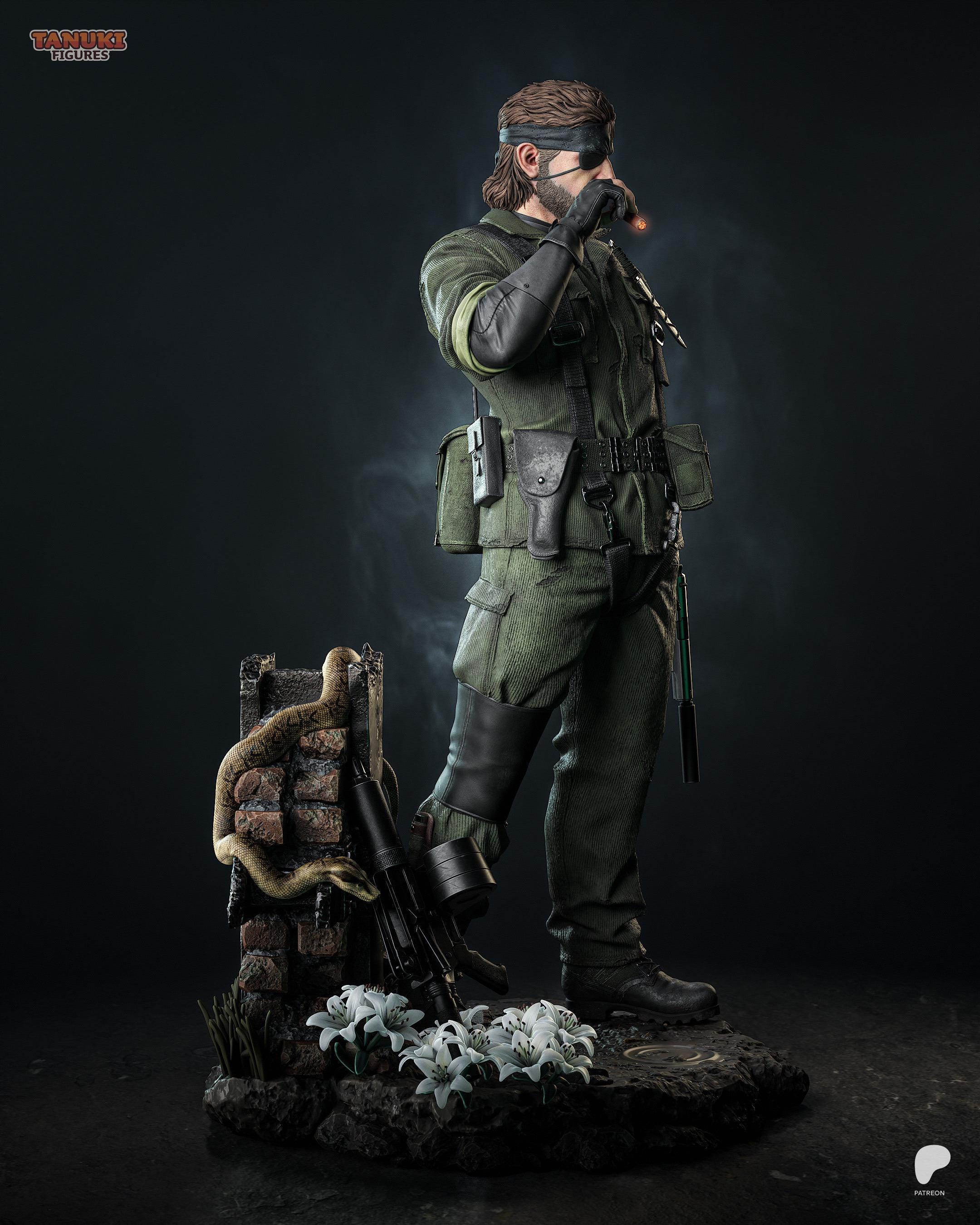 The Legendary Soldier - Stealth Operative Military Legend Big Boss Resin Figure 16K