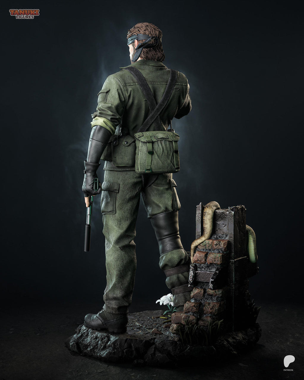 The Legendary Soldier - Stealth Operative Military Legend Big Boss Resin Figure 16K