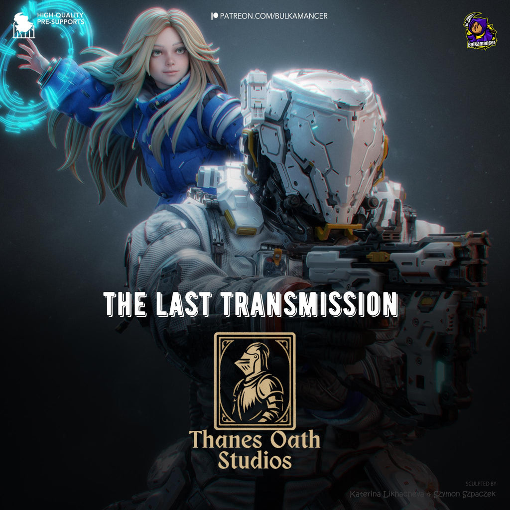 The Last Transmission - Sci Fi Game Diorama Astronaut Figure Diana And Hugh Resin Figure 16K