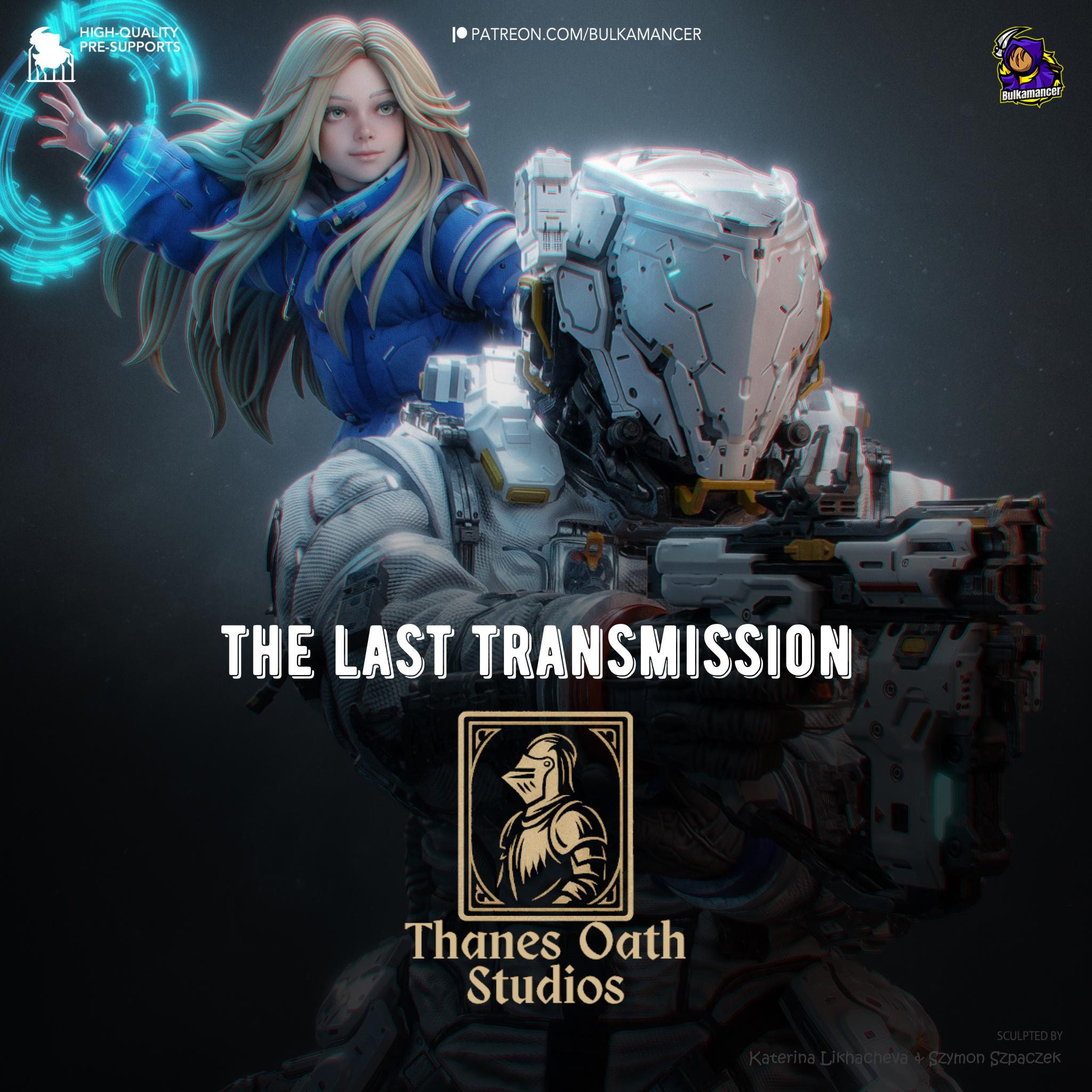 The Last Transmission - Sci Fi Game Diorama Astronaut Figure Diana And Hugh Resin Figure 16K