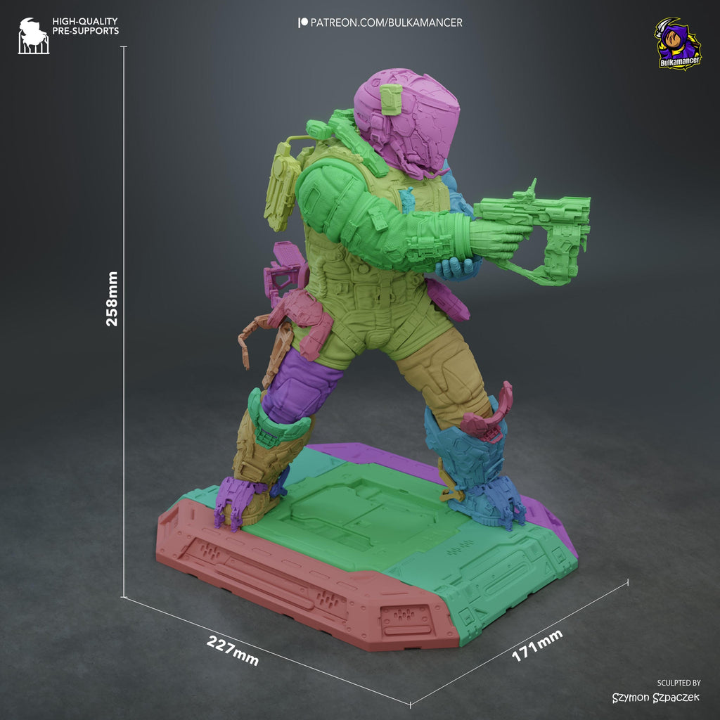 The Last Astronaut - Sci Fi Game Diorama Astronaut Figure Hugh Resin Figure 16K