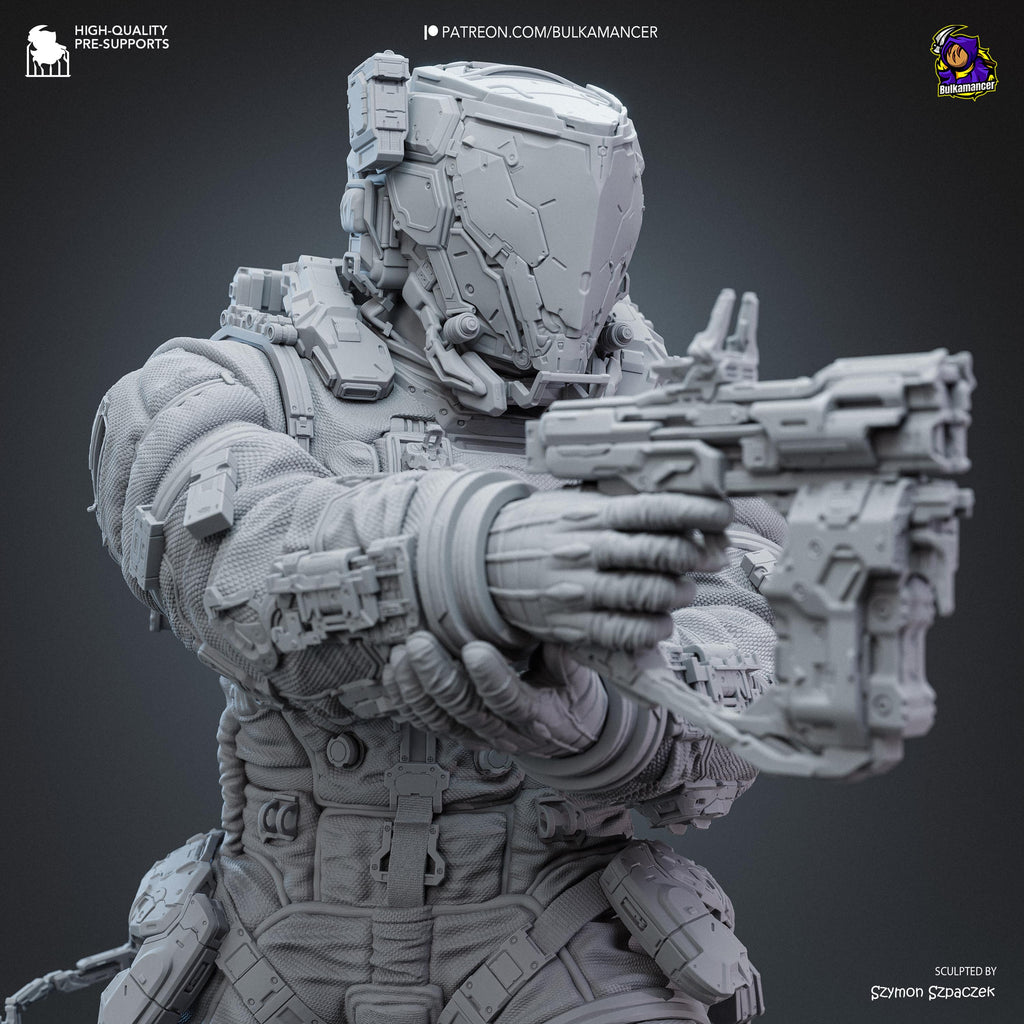 The Last Astronaut - Sci Fi Game Diorama Astronaut Figure Hugh Resin Figure 16K