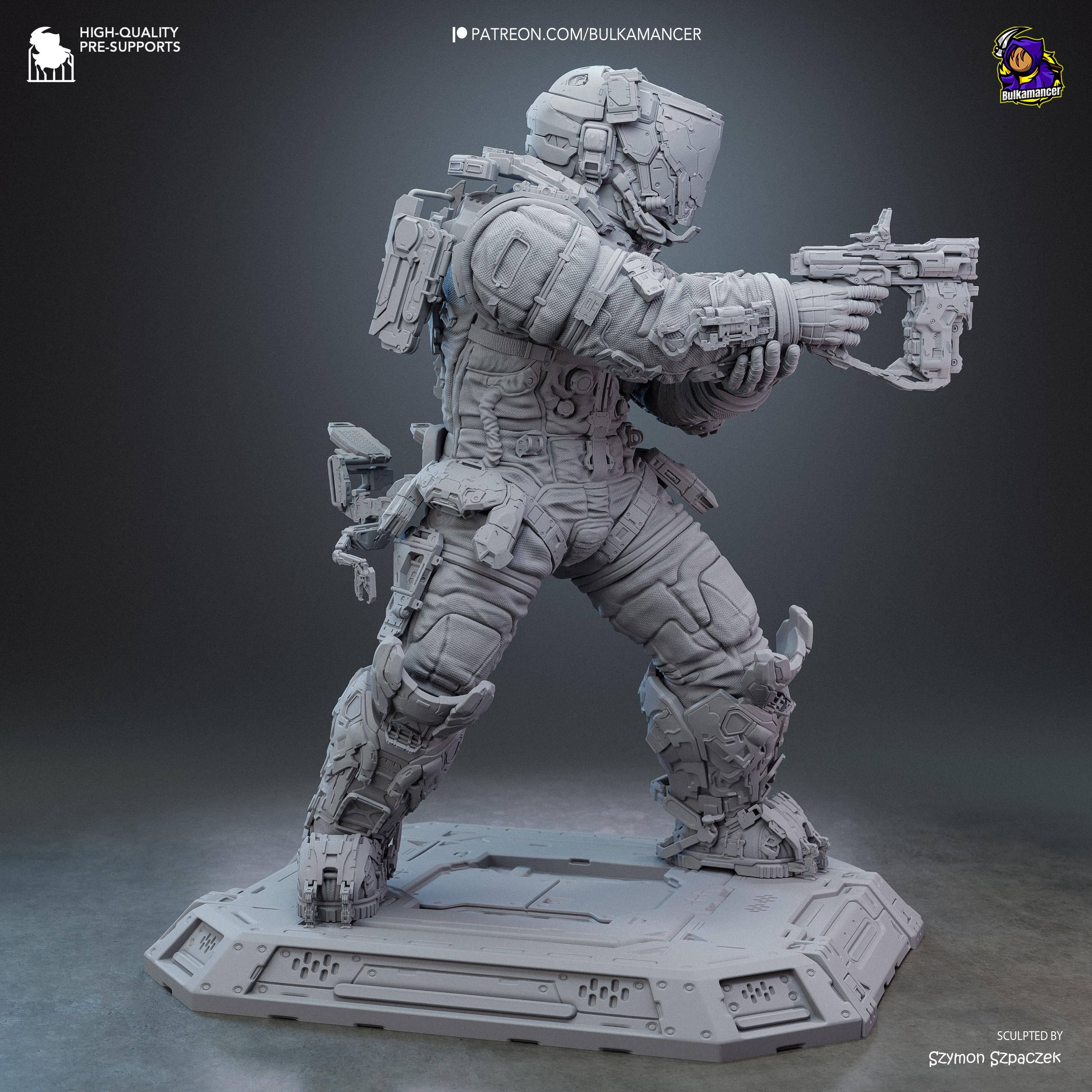 The Last Astronaut - Sci Fi Game Diorama Astronaut Figure Hugh Resin Figure 16K
