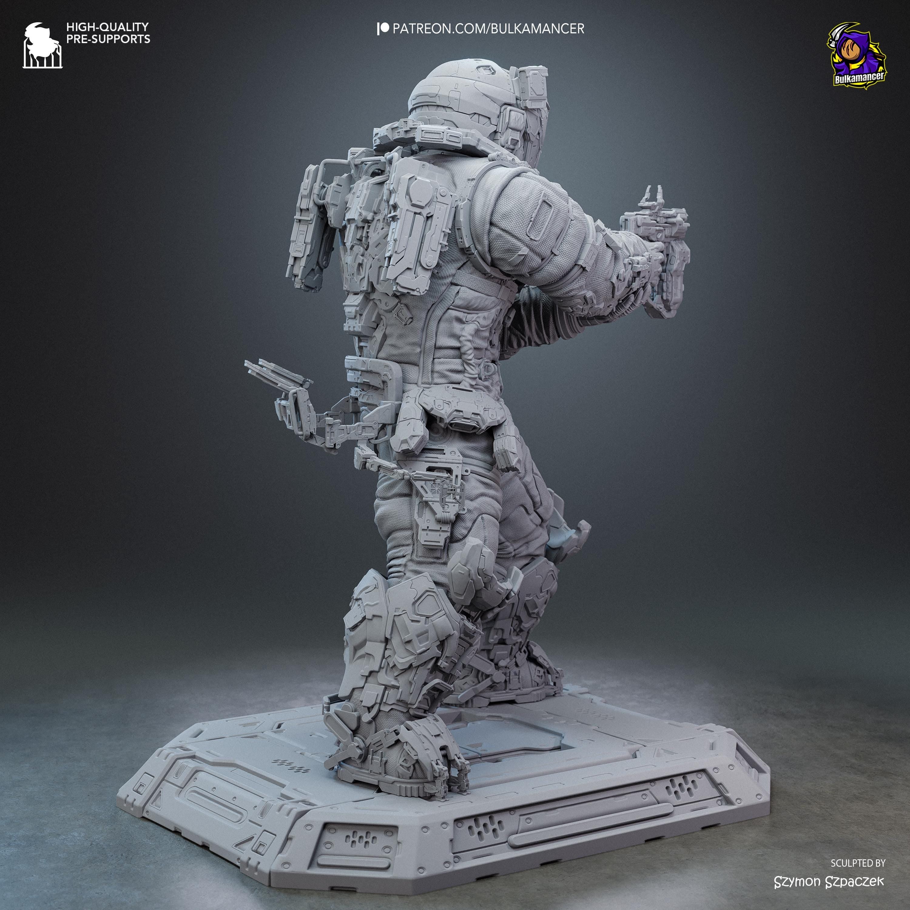 The Last Astronaut - Sci Fi Game Diorama Astronaut Figure Hugh Resin Figure 16K