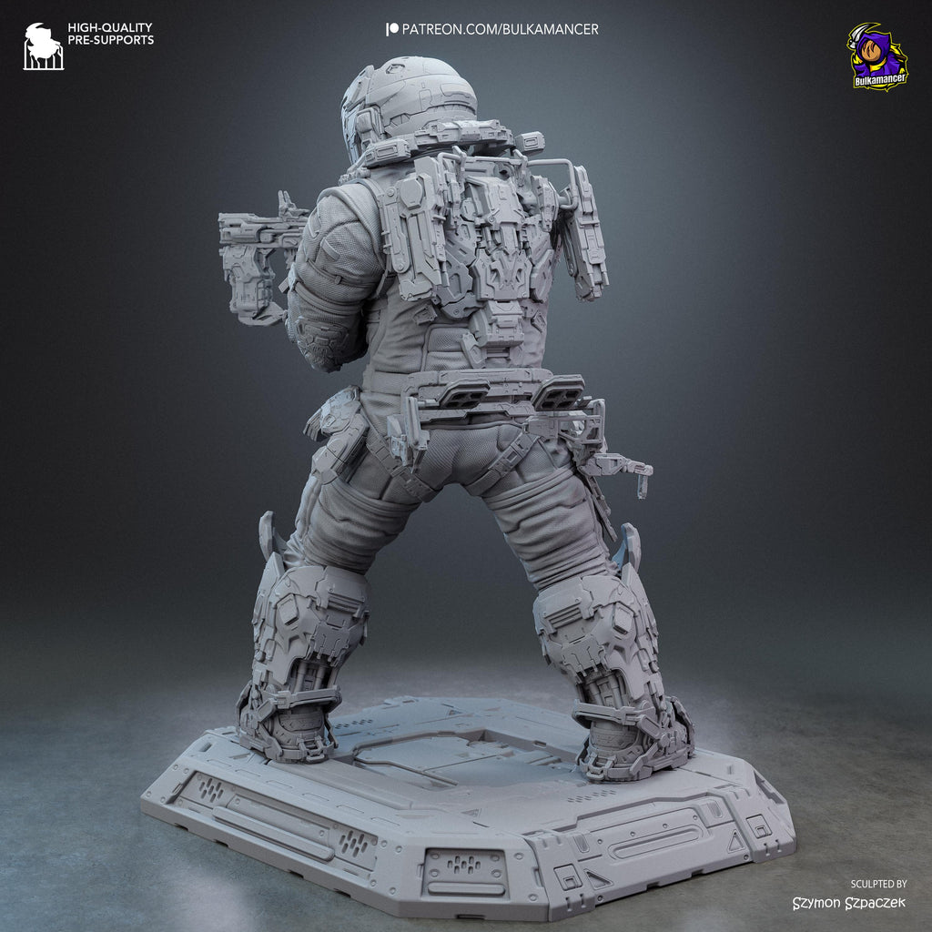 The Last Astronaut - Sci Fi Game Diorama Astronaut Figure Hugh Resin Figure 16K