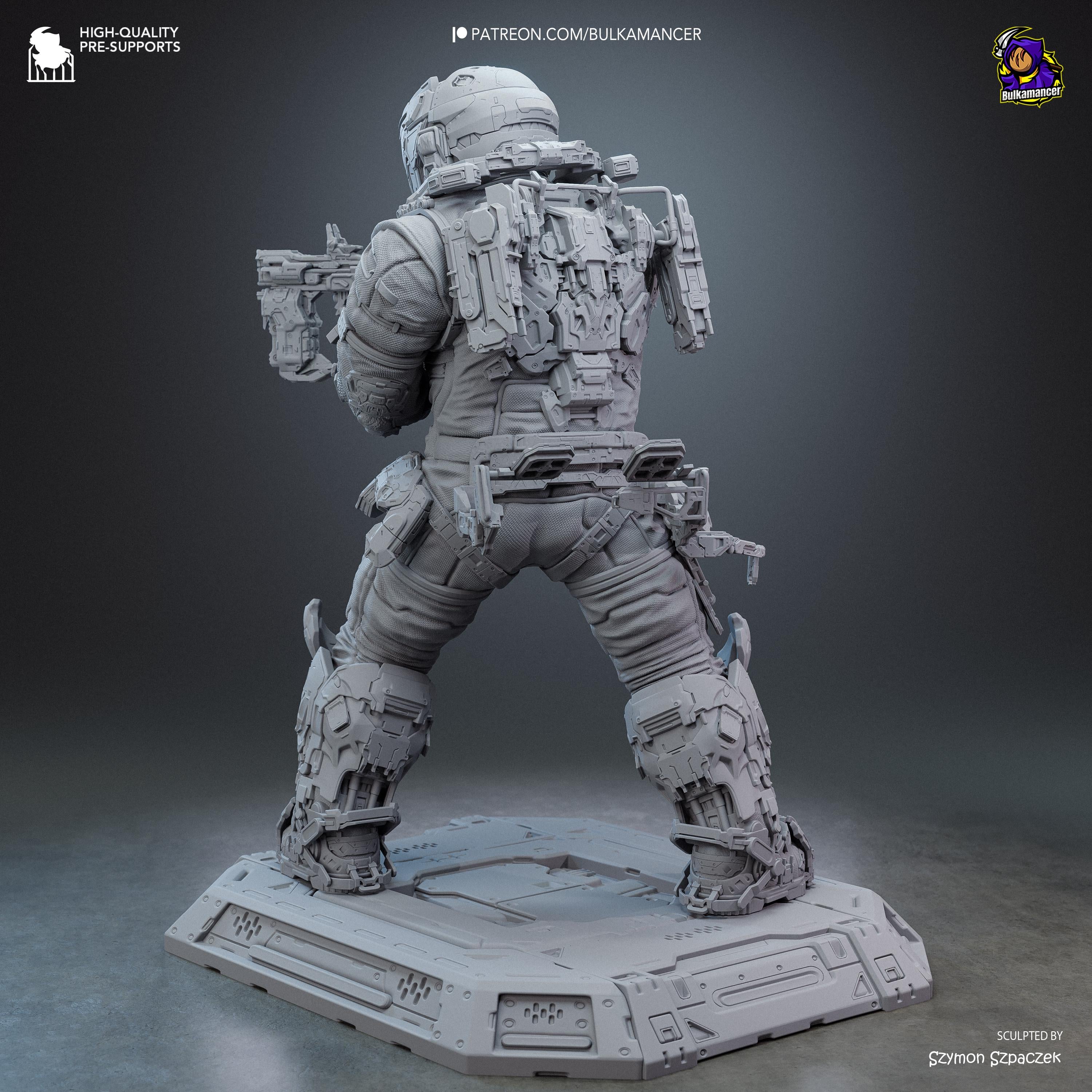 The Last Astronaut - Sci Fi Game Diorama Astronaut Figure Hugh Resin Figure 16K