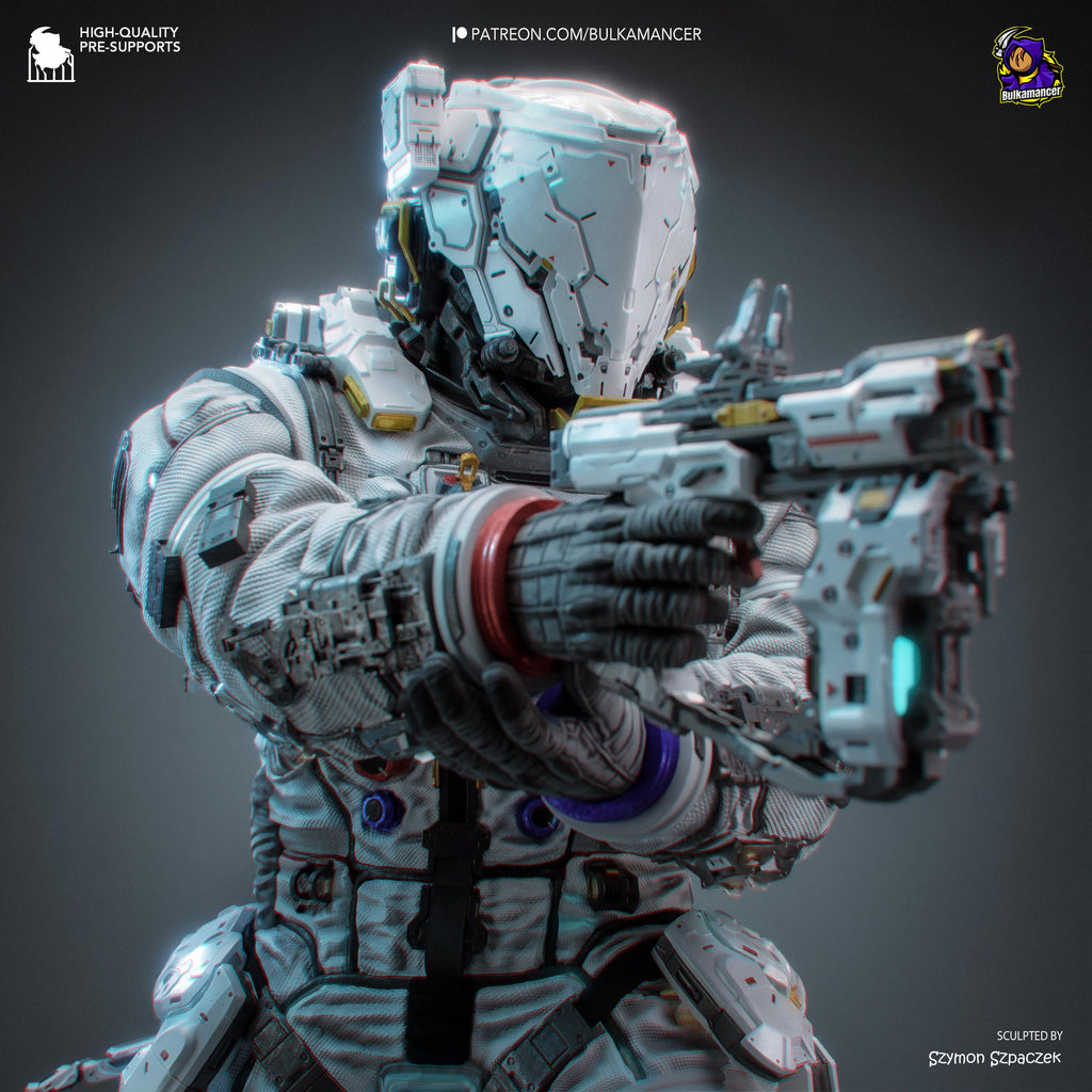 The Last Astronaut - Sci Fi Game Diorama Astronaut Figure Hugh Resin Figure 16K