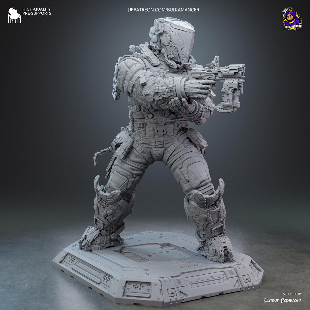 The Last Astronaut - Sci Fi Game Diorama Astronaut Figure Hugh Resin Figure 16K