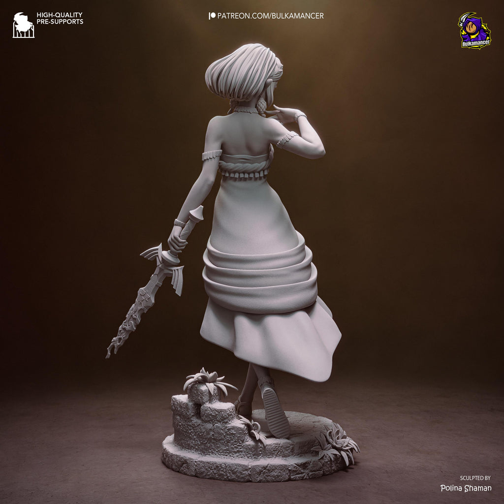 Light Beneath The Kingdom - Fantasy Princess Elf Warrior Zelda Resin Figure 16K