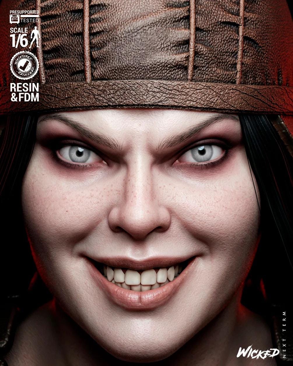 Talons Of Vengeance - Cybernetic Assassin Clawed Warrior Lady DeathStrike Resin Figure 16K