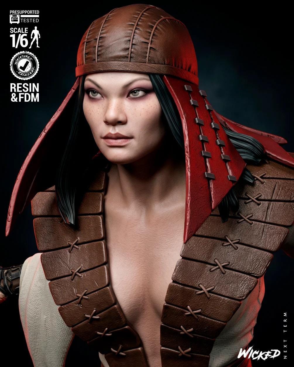 Talons Of Vengeance - Cybernetic Assassin Clawed Warrior Lady DeathStrike Resin Figure 16K
