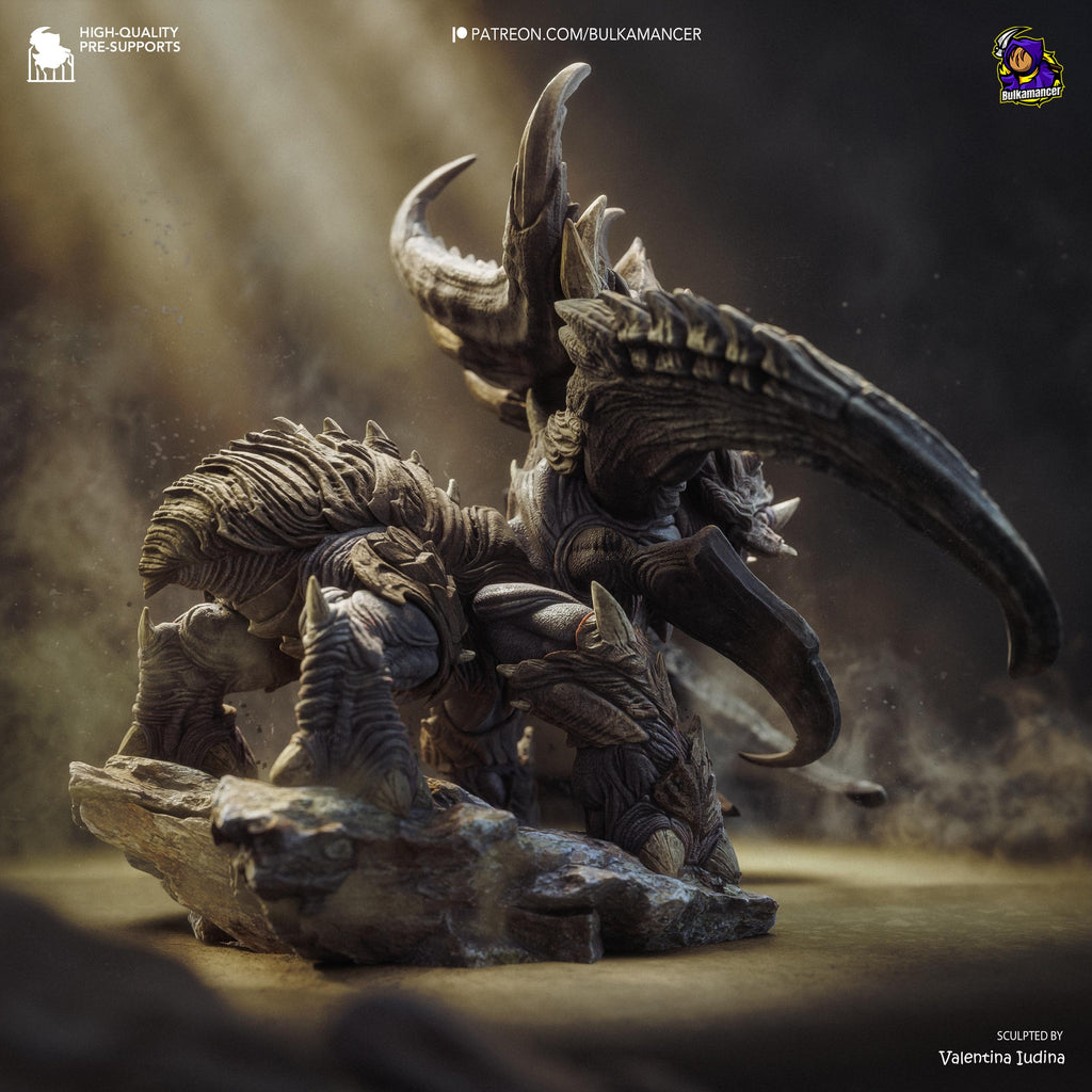 The Chitin Colossus - Alien Monster Behemoth Creature Ultralisk Resin Figure 16K