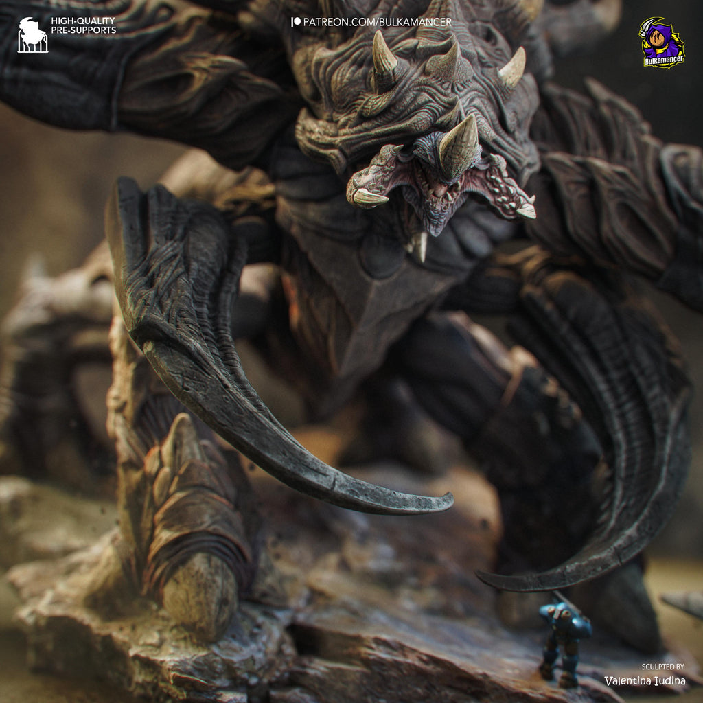 The Chitin Colossus - Alien Monster Behemoth Creature Ultralisk Resin Figure 16K