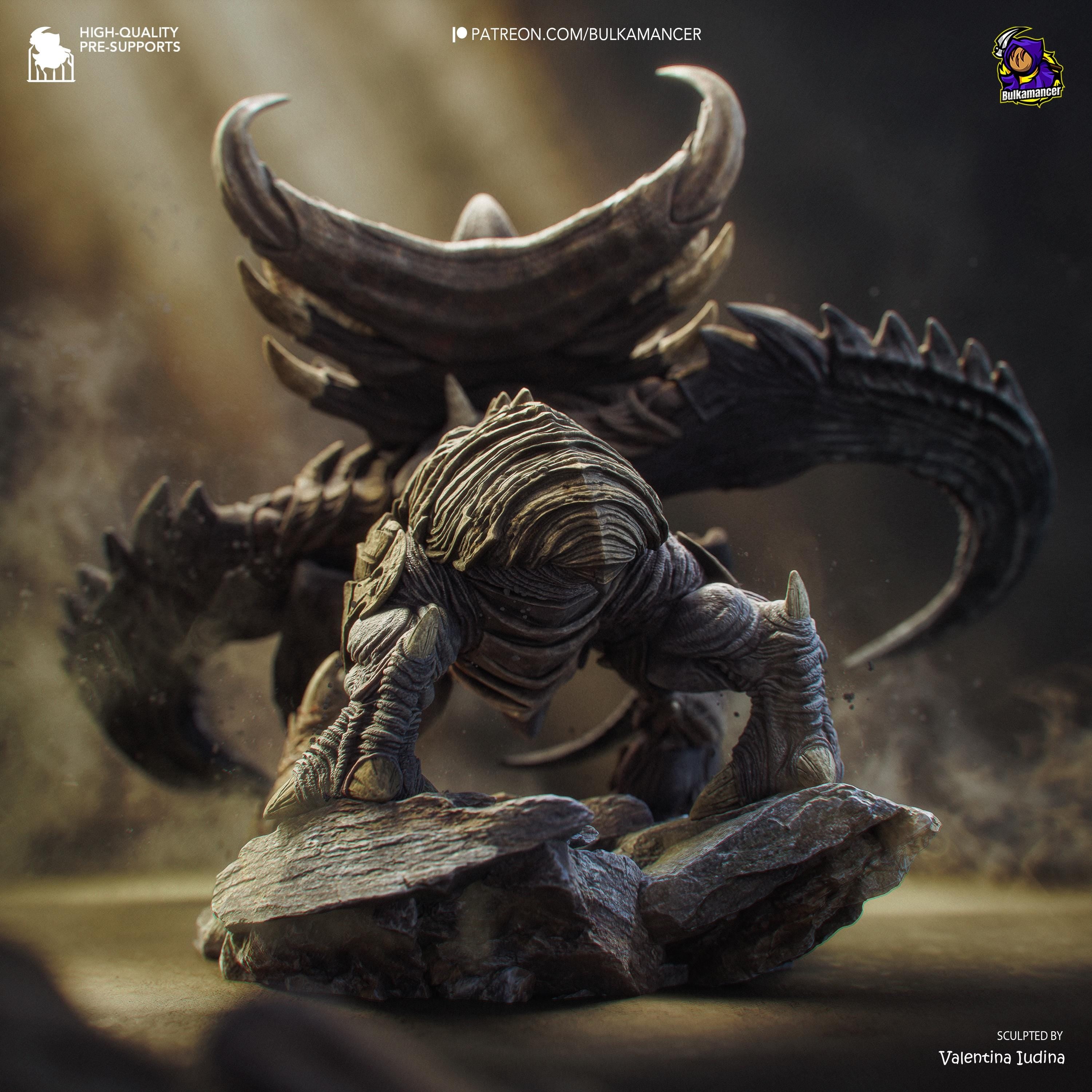 The Chitin Colossus - Alien Monster Behemoth Creature Ultralisk Resin Figure 16K