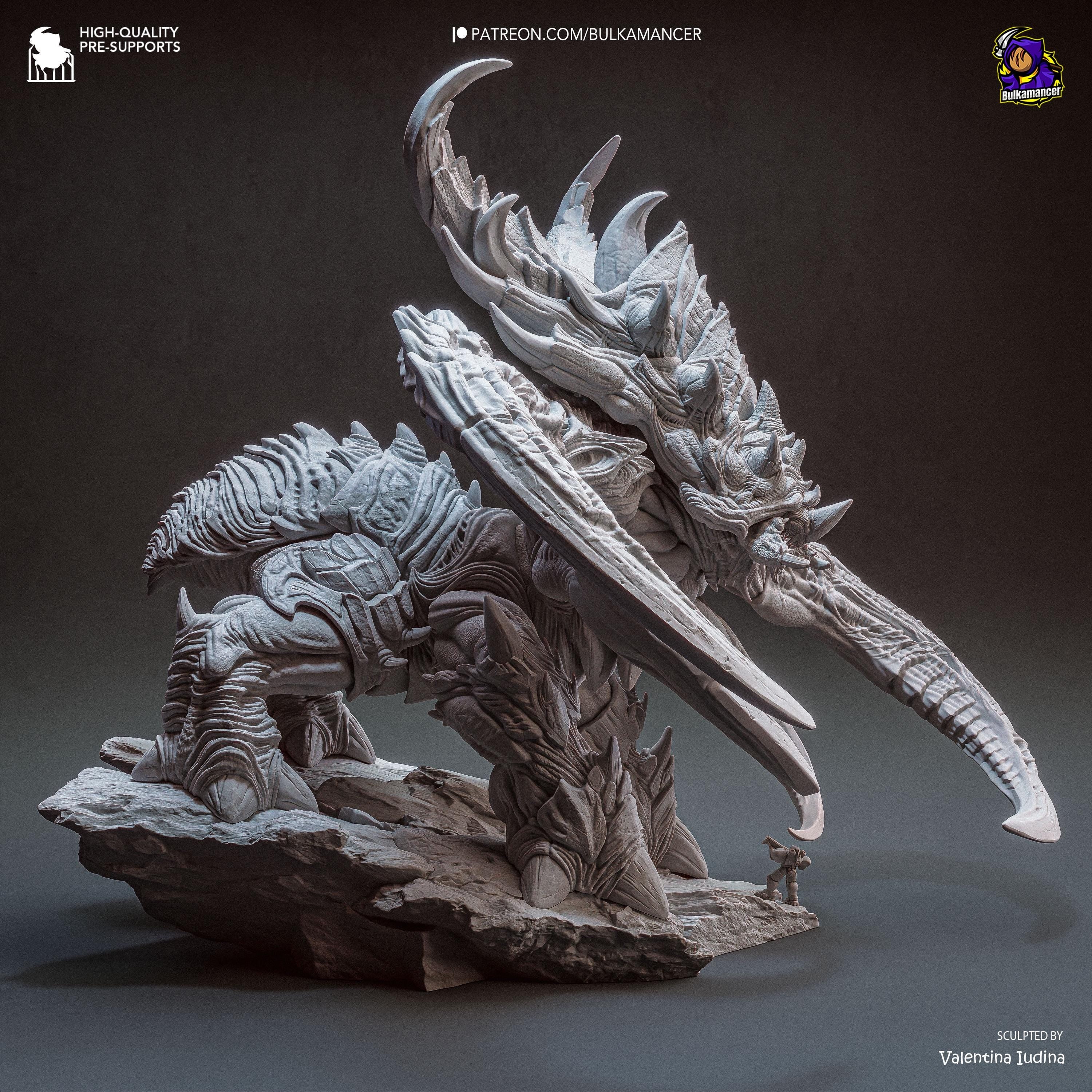 The Chitin Colossus - Alien Monster Behemoth Creature Ultralisk Resin Figure 16K